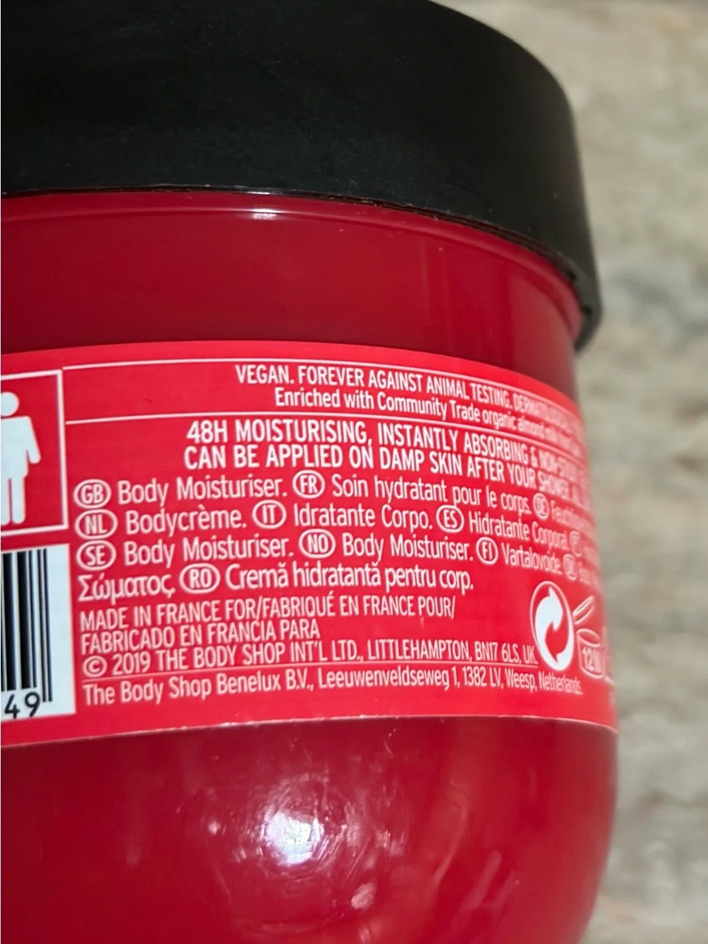 The Body Shop Strawberry Body Yogurt Moisturizer, Wild Orchid & Smoked Vanilla